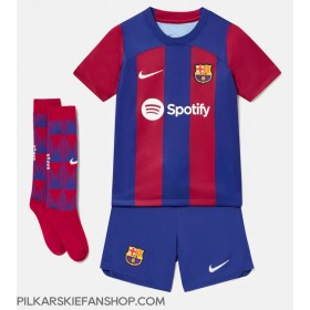 Koszulka piłkarska Barcelona Pedri Gonzalez #8 Strój Domowy dla dzieci 2023-24 tanio Krótki Rękaw (+ Krótkie spodenki)